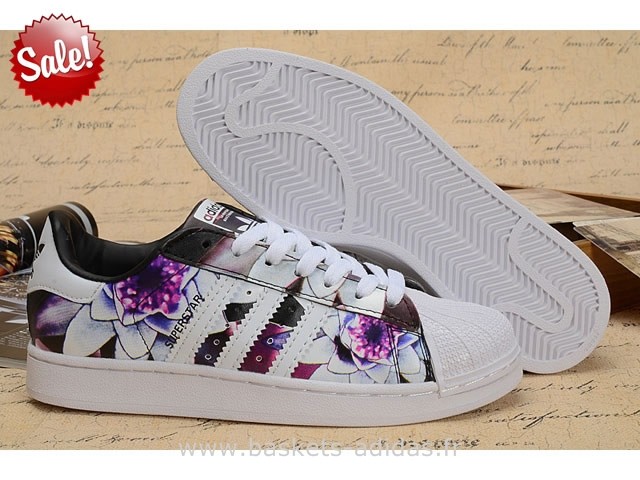 adidas superstar femme fleur